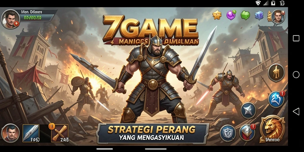 Tampilan menarik dari gameplay seru di 7GAME.