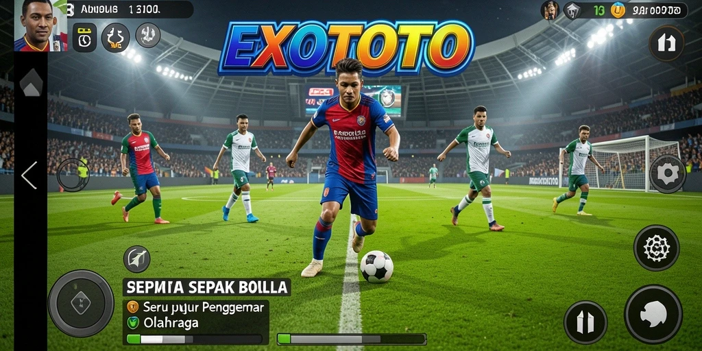 Tampilan gameplay EXOTOTO yang menegangkan dan seru.