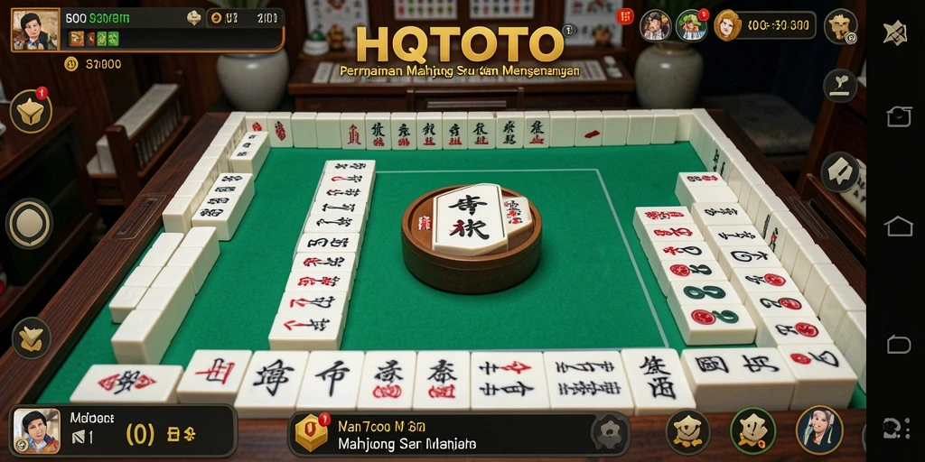 Screenshot utama HQTOTO menampilkan gameplay Mahjong yang menarik.
