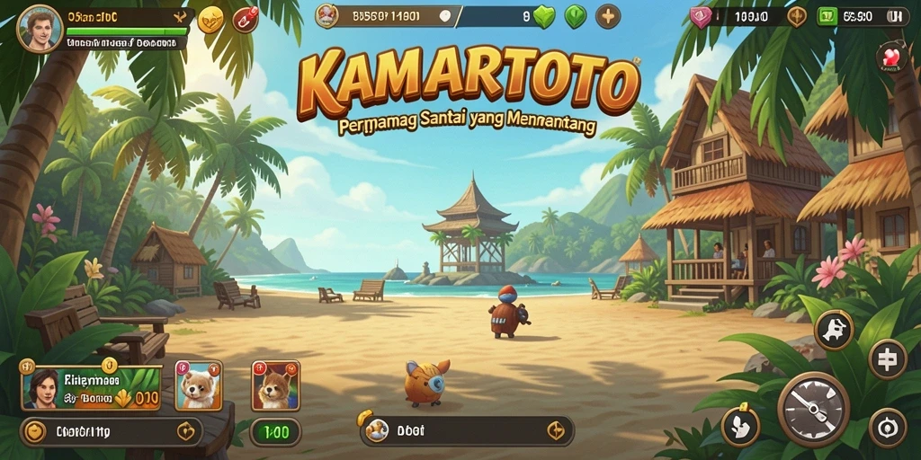 Tampilan gameplay KAMARTOTO dengan grafis menarik dan tantangan seru.