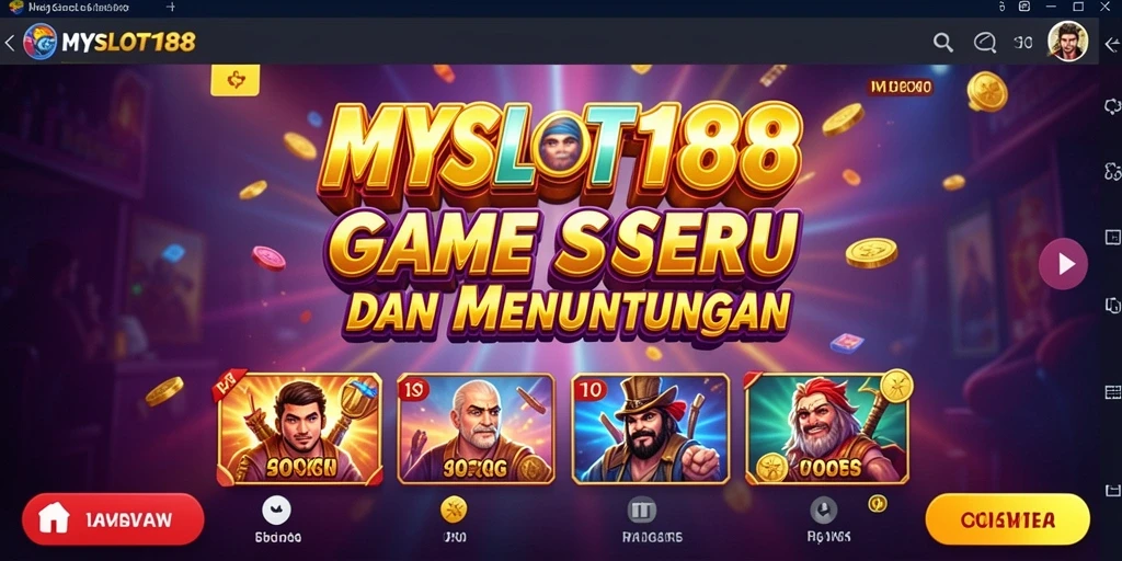 Screenshot MYSLOT188 menampilkan gameplay slot yang menarik.