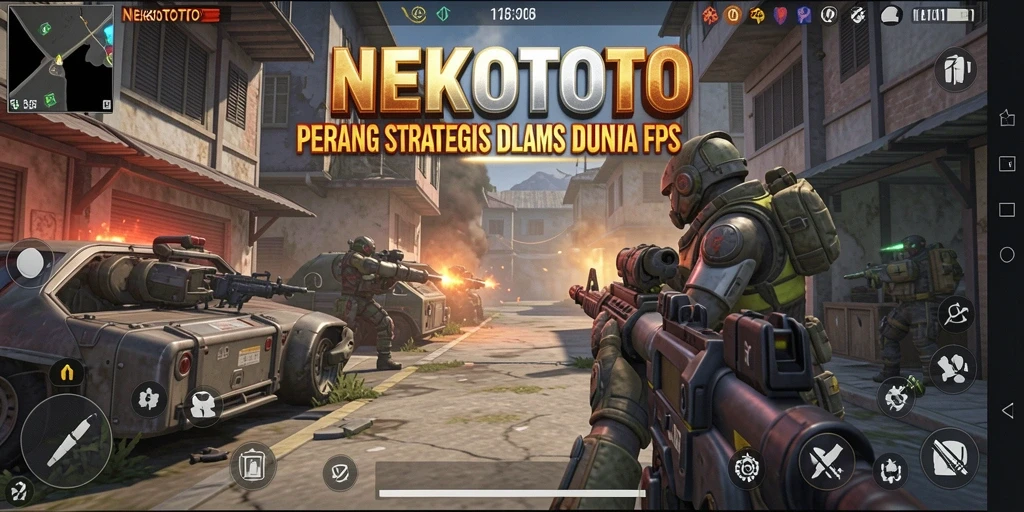 Tangkapan layar menunjukkan aksi mendebarkan dalam NEKOTOTO.