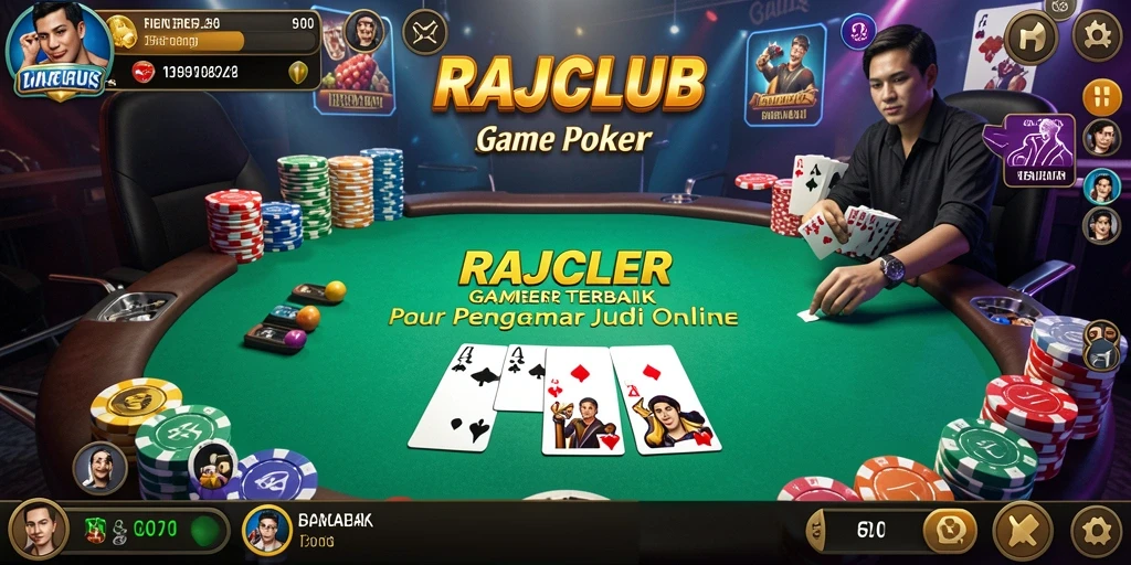 Screenshot RAJACLUB menampilkan gameplay Poker yang seru dan menarik.